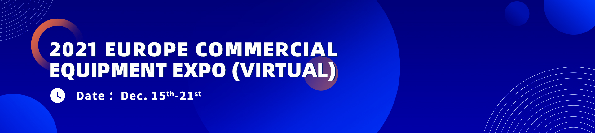 2021 Europe Commercial Equipment Expo (Virtual)